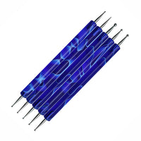 HKM-152915 Double-Ended Diamond Nail Art Pen Set for Dotted Painting and Manicure - 5 Piece Acrylic Tool