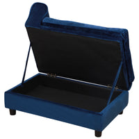 HKM-826899 Luxury Small Dog Bed with Hidden Storage and Soft Foam Cushion, Modern Pet Furniture for Small Breeds