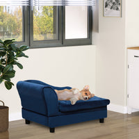 HKM-826899 Luxury Small Dog Bed with Hidden Storage and Soft Foam Cushion, Modern Pet Furniture for Small Breeds