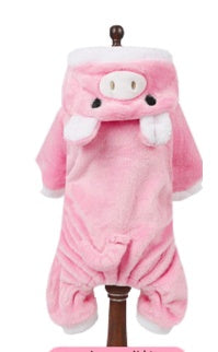 HKM-219859 Cozy Coral Fleece Transformation Outfit for Dogs and Cats ¨C Flannel Warmth for Fall & Winter