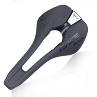 HKM-401427 Comfortable Breathable Hollow Bicycle Saddle Cushion in Microfiber Leather, Foldable Design