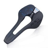 HKM-401427 Comfortable Breathable Hollow Bicycle Saddle Cushion in Microfiber Leather, Foldable Design