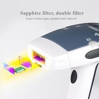 HKM-399187 Electric Laser Hair Removal Device - Full Body, Face, Bikini, and Armpit Hair Remover, Model K-509, ABS Material