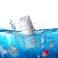 HKM-648403 Six-in-One Aquarium Water Quality Testing Strips for Total Hardness, Nitrate, Nitrite, Chlorine, Carbonates, and pH