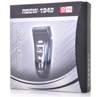 HKM-937619 Rechargeable Electric Shaver with Dual Head Design, 2W Power, Black Finish