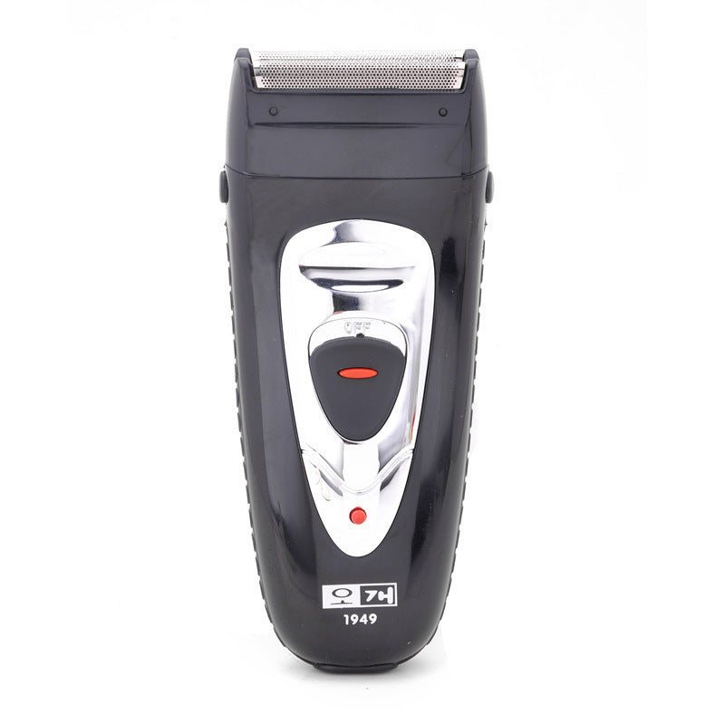 HKM-937619 Rechargeable Electric Shaver with Dual Head Design, 2W Power, Black Finish