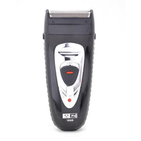 HKM-937619 Rechargeable Electric Shaver with Dual Head Design, 2W Power, Black Finish