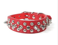 HKM-553939 Durable PU Leather Dog Collar with Zinc Alloy Accents and Double-Layer Design