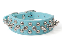 HKM-553939 Durable PU Leather Dog Collar with Zinc Alloy Accents and Double-Layer Design