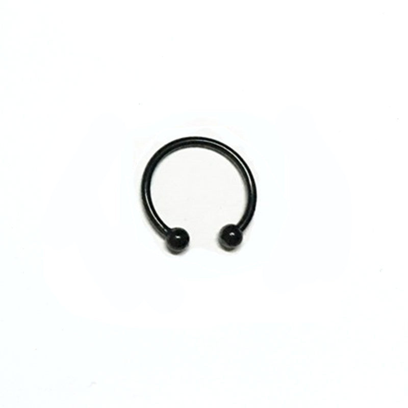 HKM-724563 Stainless Steel Electroplated Nose Ring with Unique Design, 13x8x5cm