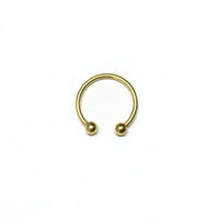 HKM-724563 Stainless Steel Electroplated Nose Ring with Unique Design, 13x8x5cm