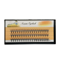 HKM-845395 Imitation Mink Hair Grafted False Eyelashes - 60 Pieces, Black, Size Range: 6-14mm