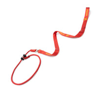 HKM-621267 Durable Nylon Pet Training Rope with Hand Holding Loop - 1.5m x 2cm, Black or Red
