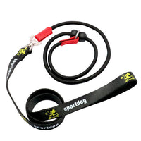 HKM-621267 Durable Nylon Pet Training Rope with Hand Holding Loop - 1.5m x 2cm, Black or Red