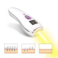 HKM-838163 Laser Hair Removal Device for Women, Whole Body and Facial Use, Electric Model G998 in White, ABS Material