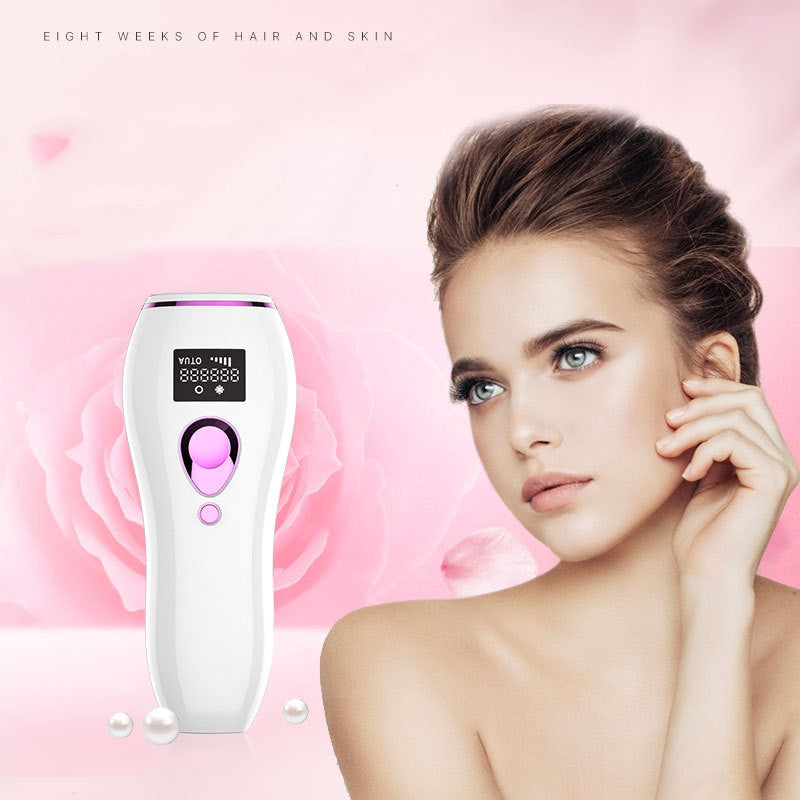 HKM-838163 Laser Hair Removal Device for Women, Whole Body and Facial Use, Electric Model G998 in White, ABS Material