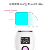 HKM-838163 Laser Hair Removal Device for Women, Whole Body and Facial Use, Electric Model G998 in White, ABS Material