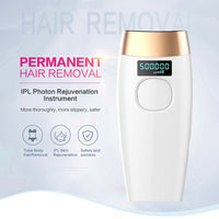 HKM-838163 Laser Hair Removal Device for Women, Whole Body and Facial Use, Electric Model G998 in White, ABS Material