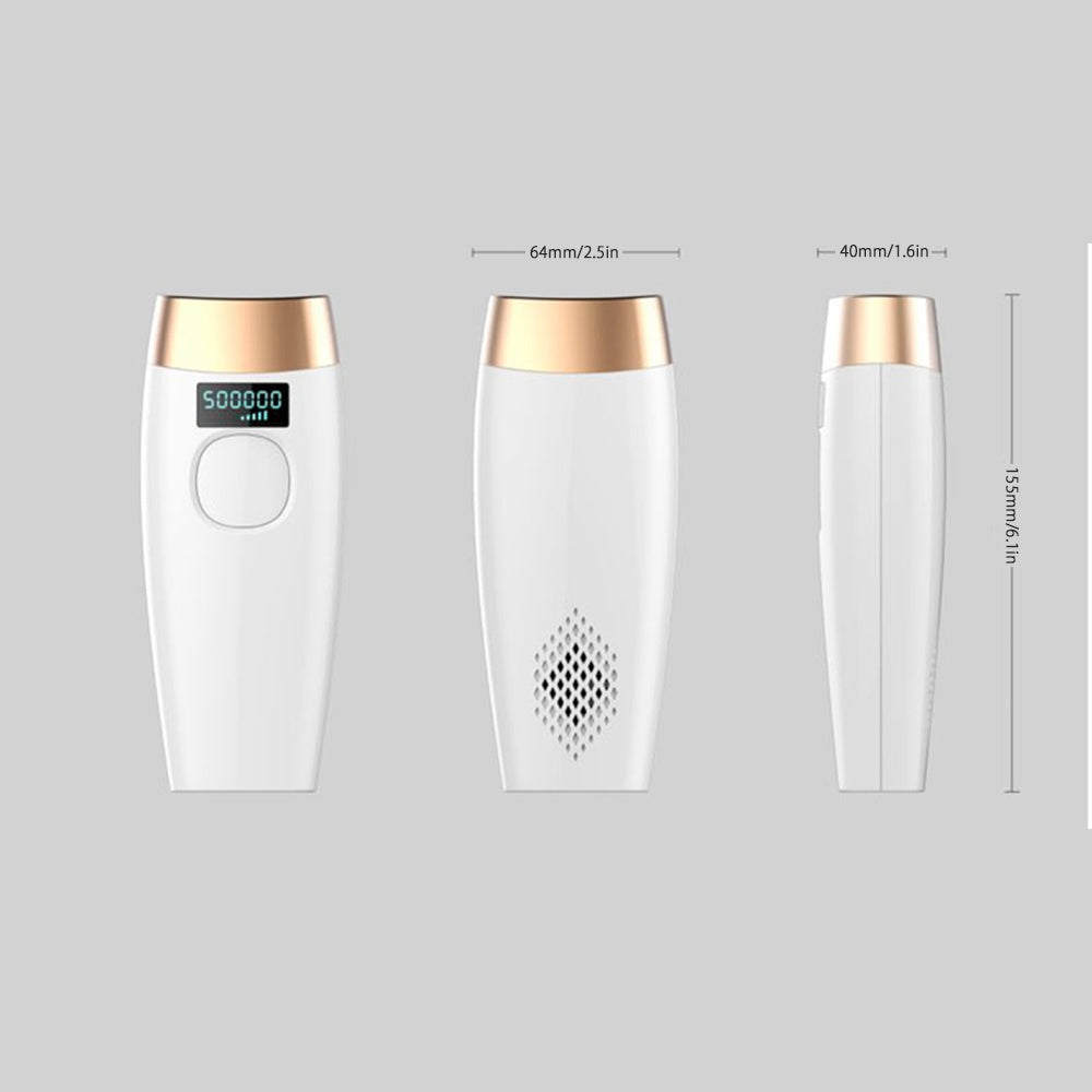 HKM-838163 Laser Hair Removal Device for Women, Whole Body and Facial Use, Electric Model G998 in White, ABS Material