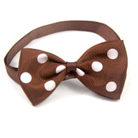 HKM-993427 Colorful Dot Bow Pet Accessory - Adjustable Webbing (20-36CM)