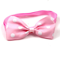 HKM-993427 Colorful Dot Bow Pet Accessory - Adjustable Webbing (20-36CM)