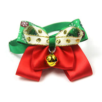 HKM-993427 Colorful Dot Bow Pet Accessory - Adjustable Webbing (20-36CM)