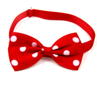 HKM-993427 Colorful Dot Bow Pet Accessory - Adjustable Webbing (20-36CM)