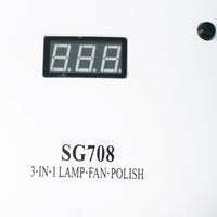 HKM-869779 Vacuum Smart Phototherapy Nail Polishing Machine with ABS Material, 140W Power