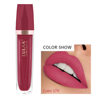 HKM-367379 18 Color Matte Velvet Lipstick - Long-Lasting Lip Gloss with High-Gloss Jelly Finish