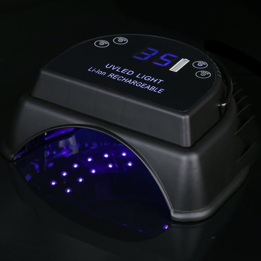 HKM-966931 Rechargeable 64W LED Nail Lamp with Wireless Charging and Intelligent Timing Functions