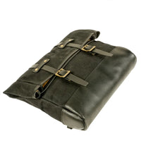 HKM-679891 Large Waterproof Waxed Canvas Vintage Motorcycle Tool Bag
