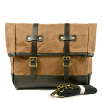 HKM-679891 Large Waterproof Waxed Canvas Vintage Motorcycle Tool Bag