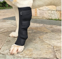 HKM-477395 Dog Recovery Leg Cover - Neoprene Wound Protector for Active Dogs, Sizes S to XL