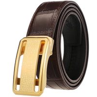 HKM-931667 Men's Luxury Leather Belt - Model LY36-61344-8, Durable Authentic Leather Construction