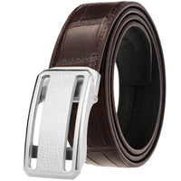 HKM-931667 Men's Luxury Leather Belt - Model LY36-61344-8, Durable Authentic Leather Construction