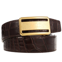 HKM-931667 Men's Luxury Leather Belt - Model LY36-61344-8, Durable Authentic Leather Construction