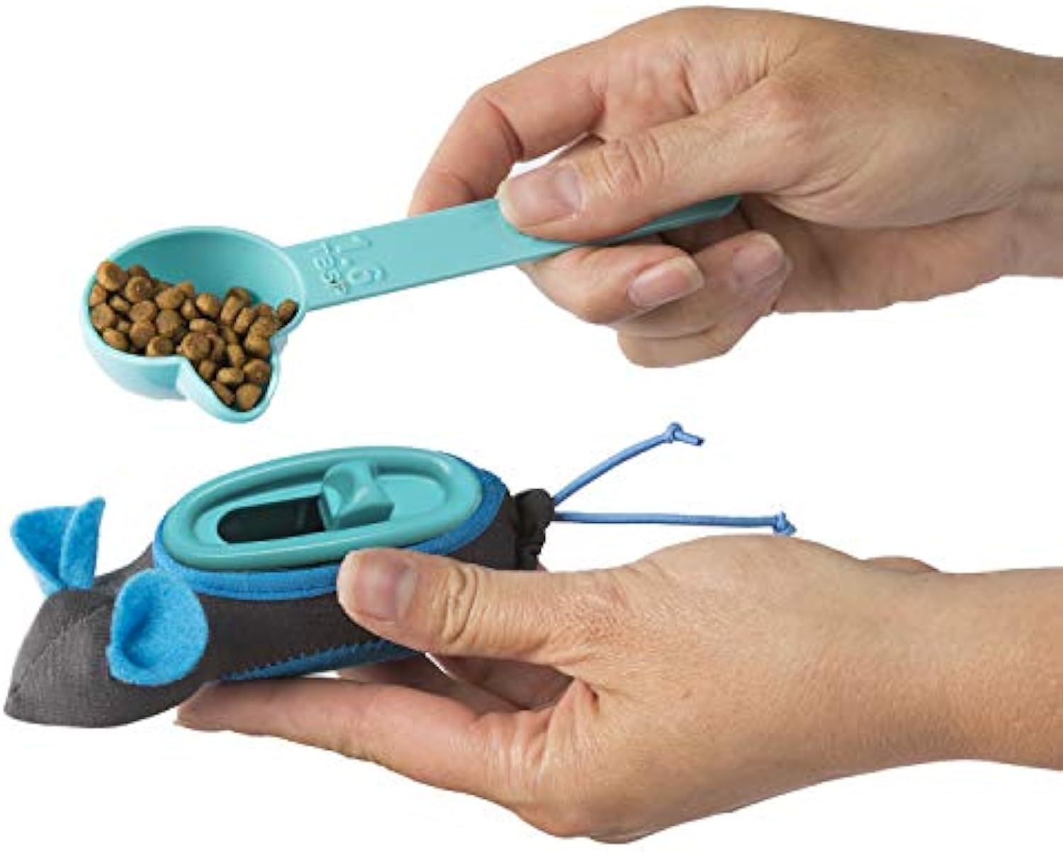 HKM-909907 Interactive Indoor Cat Treat Dispenser with Adjustable Feeder for Mental Stimulation and Natural Hunting Instincts