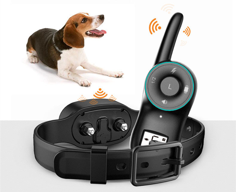 KTX-233683 Rechargeable Waterproof Dog Training Collar with Remote Bark Control - Shock and Vibration Modes