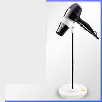 HKM-449555 Stainless Steel Hair Dryer Fixing Bracket - Nordic Style Free Punching Design for Travel Storage