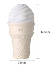 HKM-929747 Cute Ice Cream Humidifier - USB Powered, 41-60 Sq. M Area, Mechanical Operation, Quiet 36dB