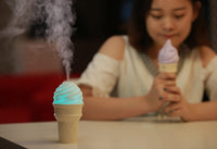 HKM-929747 Cute Ice Cream Humidifier - USB Powered, 41-60 Sq. M Area, Mechanical Operation, Quiet 36dB