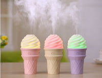 HKM-929747 Cute Ice Cream Humidifier - USB Powered, 41-60 Sq. M Area, Mechanical Operation, Quiet 36dB