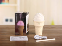 HKM-929747 Cute Ice Cream Humidifier - USB Powered, 41-60 Sq. M Area, Mechanical Operation, Quiet 36dB