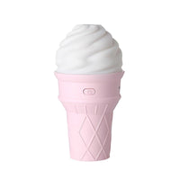 HKM-929747 Cute Ice Cream Humidifier - USB Powered, 41-60 Sq. M Area, Mechanical Operation, Quiet 36dB