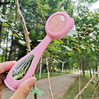 HKM-669715 Double Contact Basic Cleansing Jade Tool for Gentle Facial Cleansing - Pink
