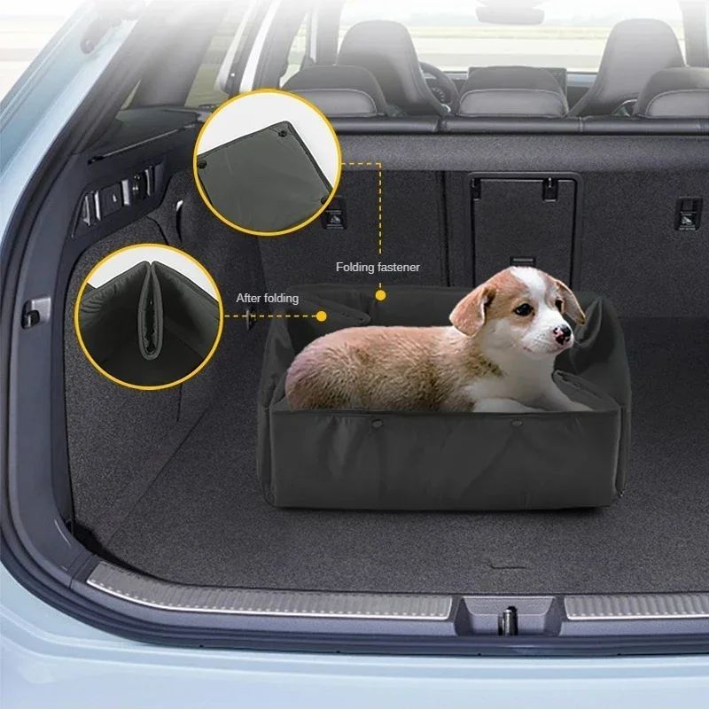 HKM-305747 Portable 3-in-1 Dog Travel Bed and Carrier, Water-Resistant Kennel with Mat and Cushion