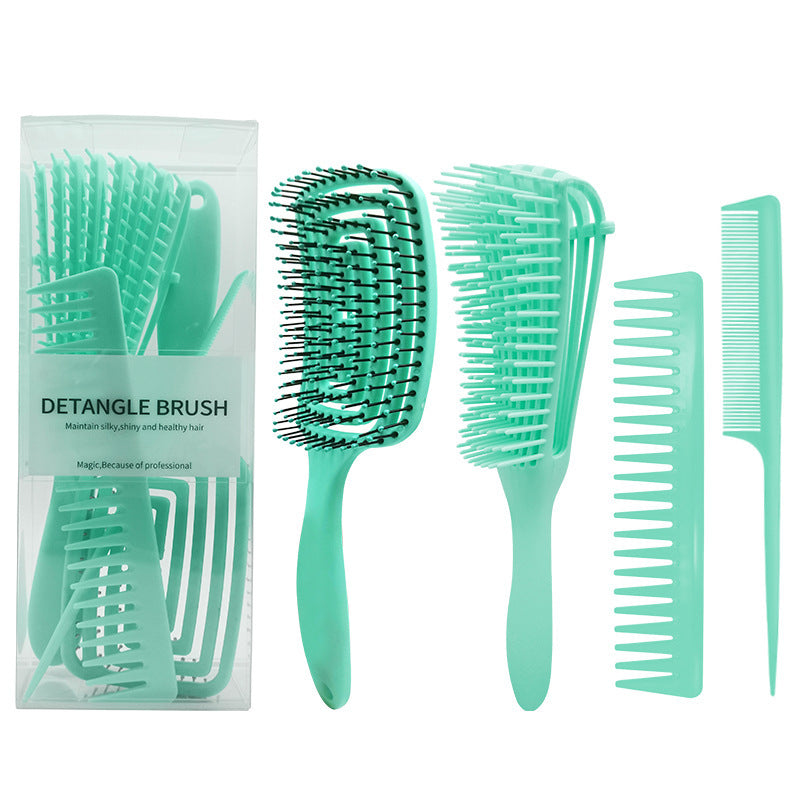 HKM-084179 Multifunctional Eight-Claw Comb Set - 4 Pack, Various Colors Available