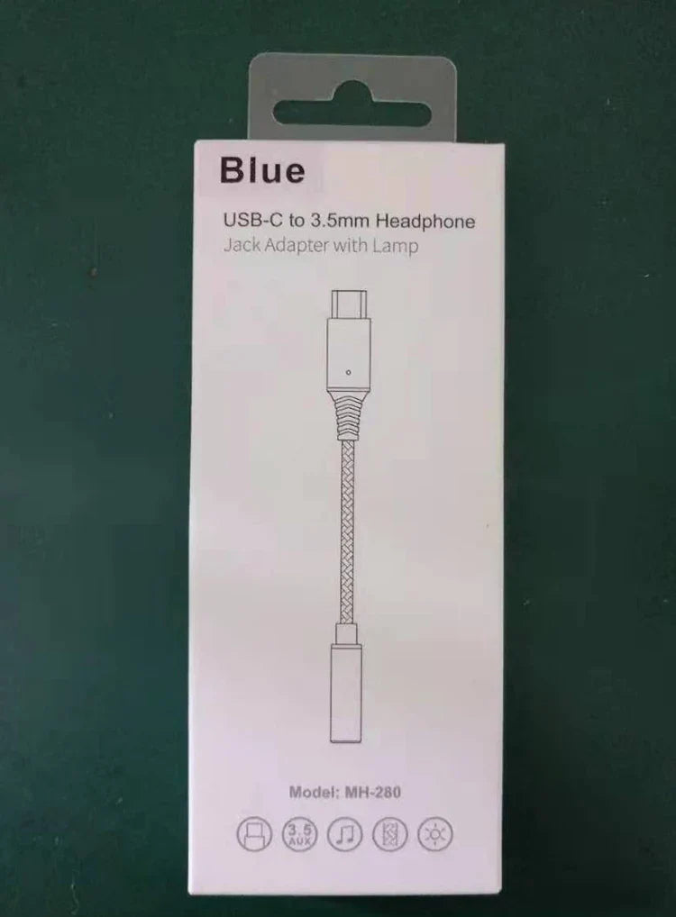 KTX-797587 USB-C to 3.5mm Aux Audio Adapter Cable for Headphones