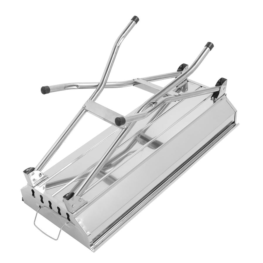 HKM-762707 Silver Stainless Steel Barbecue Grill - 30cm x 70cm Cooking Area