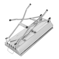 HKM-762707 Silver Stainless Steel Barbecue Grill - 30cm x 70cm Cooking Area